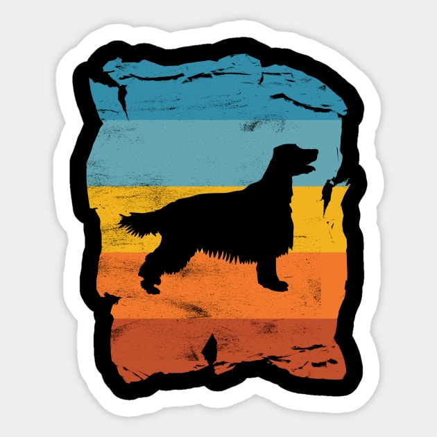 Irish Setter Distressed Vintage Retro Silhouette Sticker by DoggyStyles